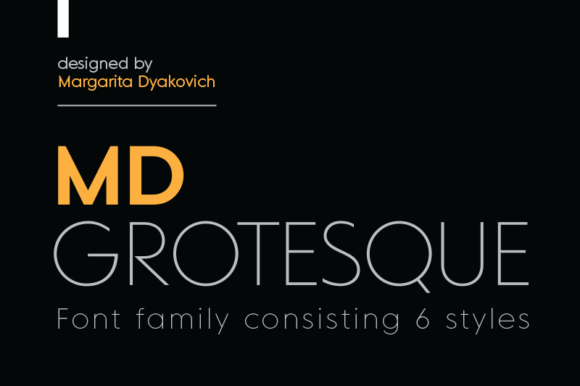 MD Grotesque Font preview